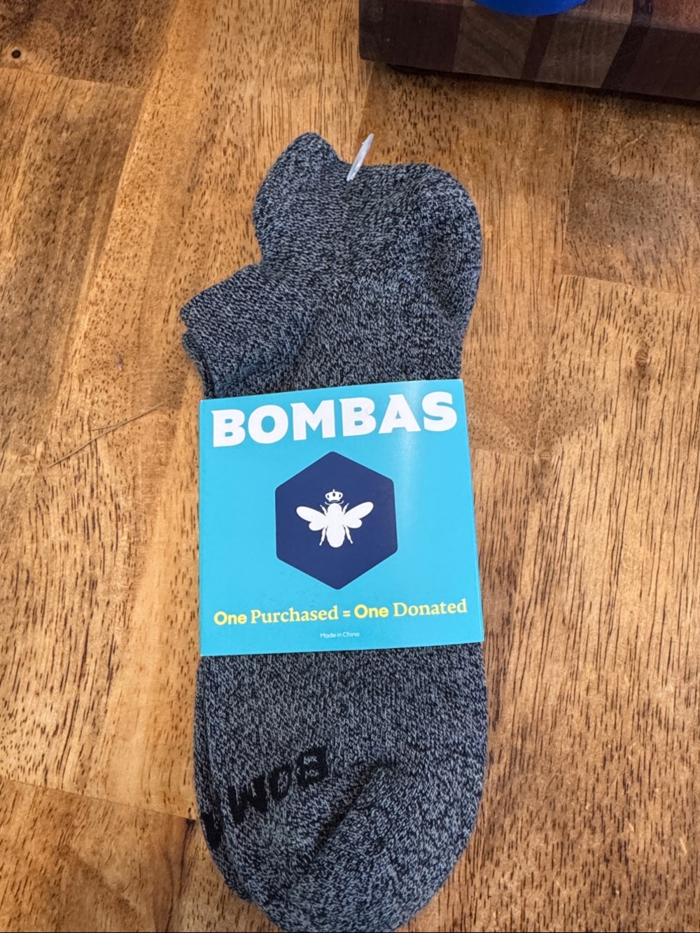 Bombas Men's No-Show Socks in Heather Charcoal